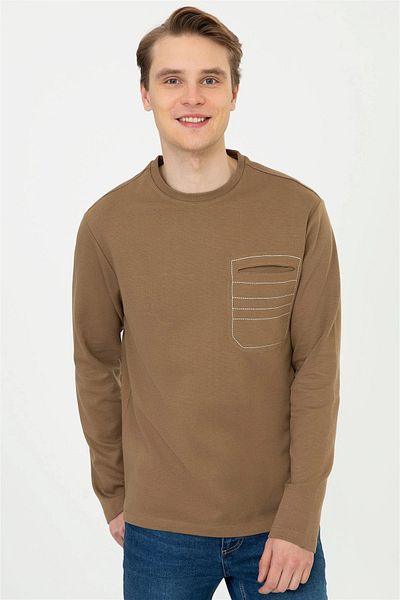 U.S. Polo Assn. Мъжки суитшърт с кръгло деколте U.S. POLO ASSN.