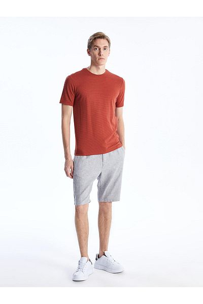 LC Waikiki Ανδρικό σορτς LCW Vision Slim Fit με λινό μείγμα