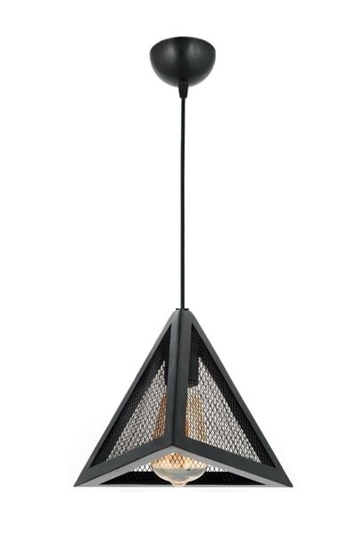 Lambadar Petek Yeni Tarz Detaylı Rustik Model Üçgen Tekli Sarkıt Avize