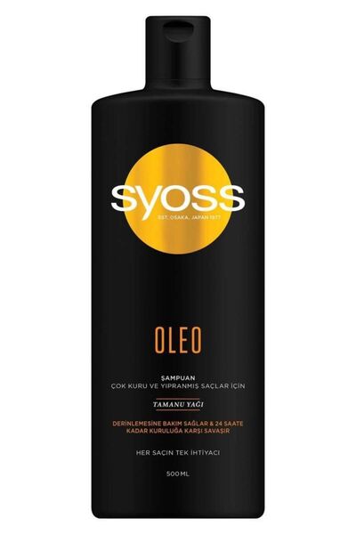 Syoss Oleo Derinlemesine Bakım Şampuan 500 ml X 2 Adet