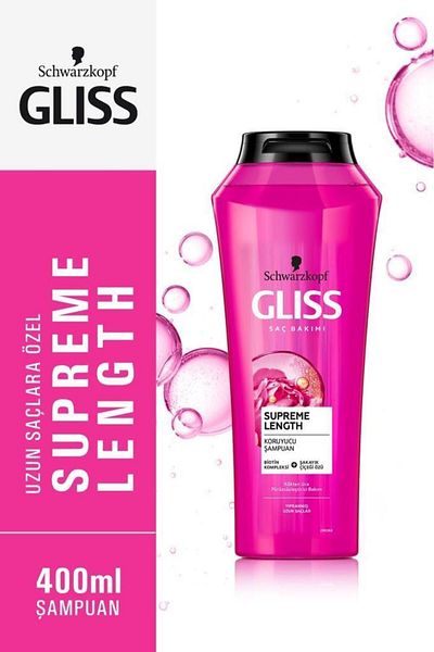 Gliss Supreme Length 400ml Special Shampoo for Hair - X 6 Pieces