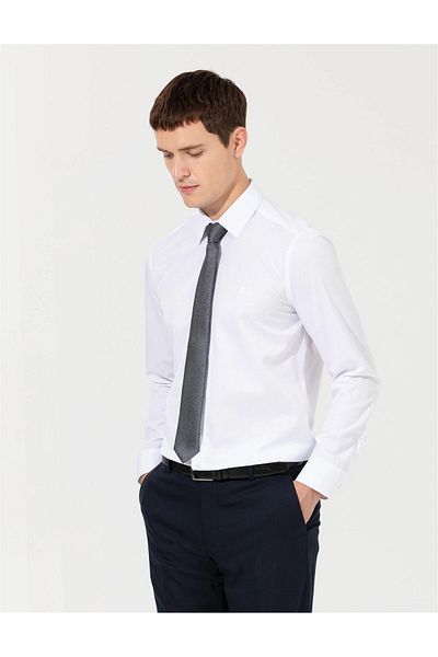 Pierre Cardin MEDELLIN Μακρυμάνικο Slim Fit Basic Classic πουκάμισο χωρίς τσέπη