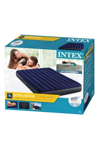 Intex 64759 Çift Kişilik Şişme Yatak Klasik Dura-beam 152x203x25 Cm