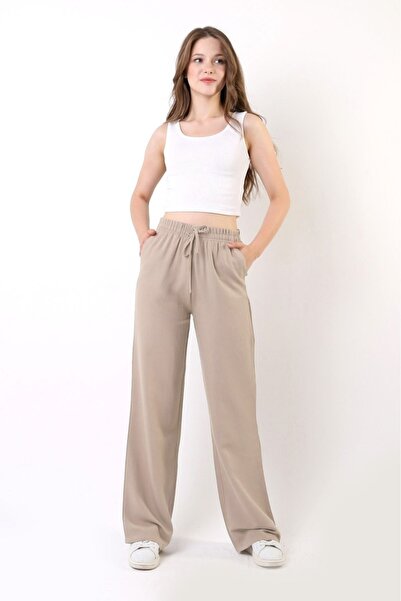 diaves Παντελόνι από λινό Mink Blended Loose Cut