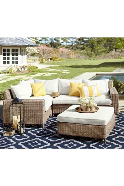 Latanwood Rattan Bahçe Oturma Grubu