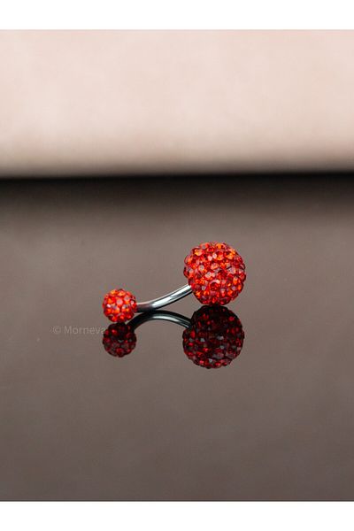 MORNEVA Double Shampoo - Stoned Crystal Steel Waist Belly Piercing