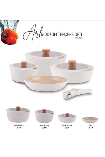 AROW Arlo Casting 7 Piece Cookware Set DC1.TR-4263