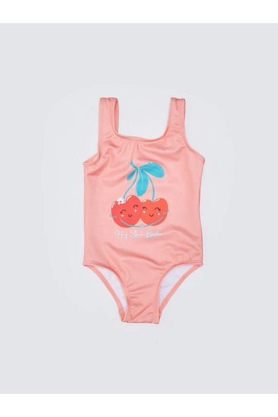 LC Waikiki Flexible Baby Girl Swimsuit - Printed