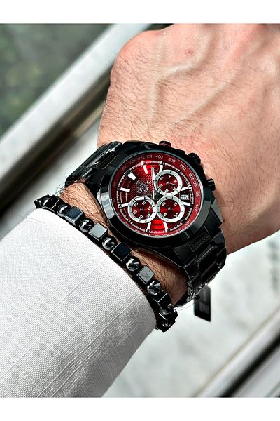 Reward Men's Silver Colored Steel Band Wrist Watch - 2 Years Warranty + Bracelet Gift