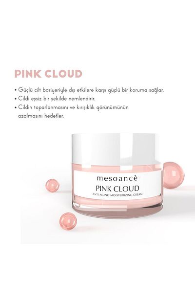 Mesoance Pink Cloud Face Cream Hyaluronic Acid Anti-Aging and Moisturizing Face Cream - 50 ml