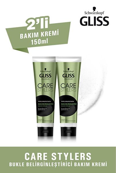 Gliss Care Stylers Bukle Belirginleştirici Bakım Kremi 150 ml 2'li
