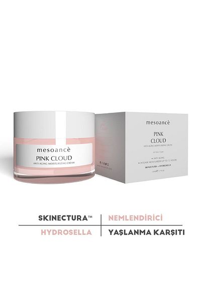 Mesoance Pink Cloud Face Cream Hyaluronic Acid Anti-Aging and Moisturizing Face Cream - 50 ml