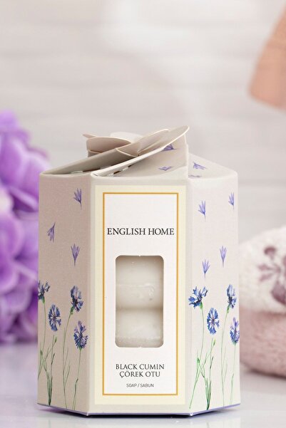 English Home Çörek Otu Özlü Katı Sabun 4x45 Gr Beyaz