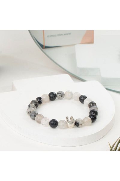 Mitr Plain Rutile Quartz Natural Stone Bracelet