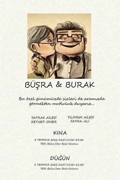 Belinay Düğün Davetiyesi 103 09 (50 ADET)