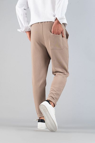 bombe Pánské Slim Fit Jogger - pružné, lycra, elastické kalhoty v pase