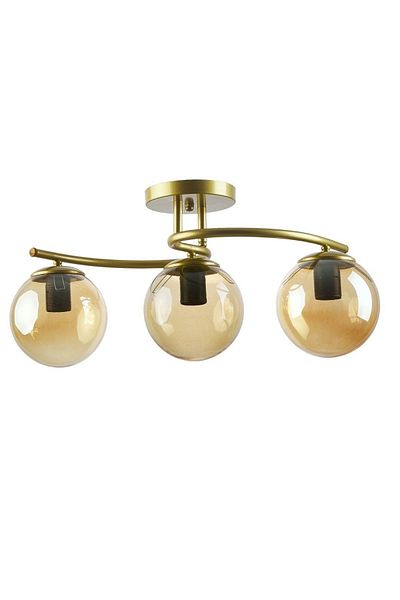 Lambadar Luna Model Closed Globe Glass Modern Plafonier Chandelier