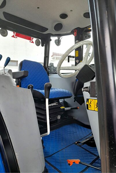 Binbir Trend New Holland TD Grubu Traktör Koltuk Kılıfı ve Döşeme Seti-Mavi Deri