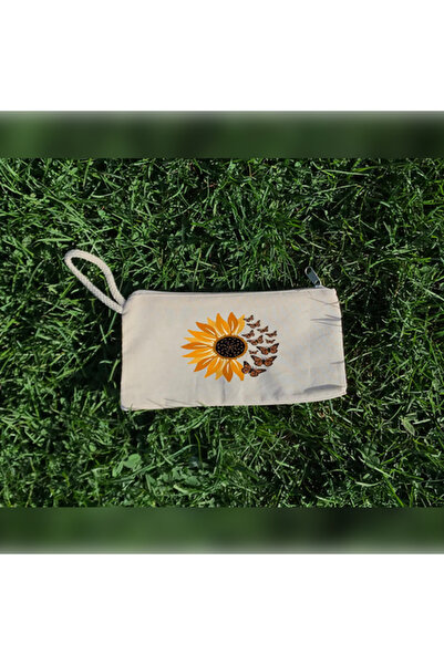 Boom town Çiçek Passionis Design Makyaj Çantası, Kalemlik, El Çantası, Baskıl...