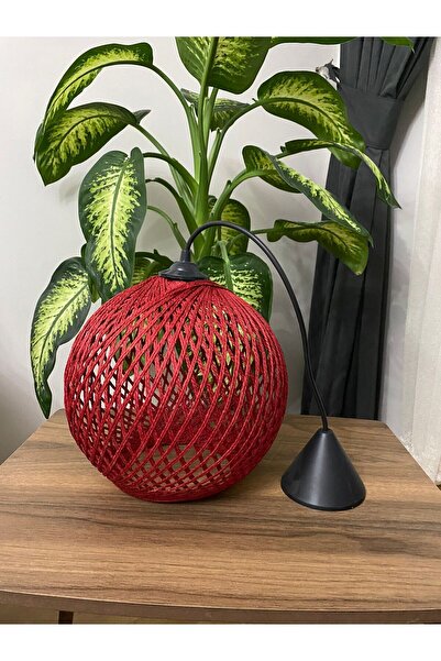 afralya home jüt Ip Avize, küre sarkıt, top avize, sarkıt, jüt top küre lambader başlığı, duy dahil