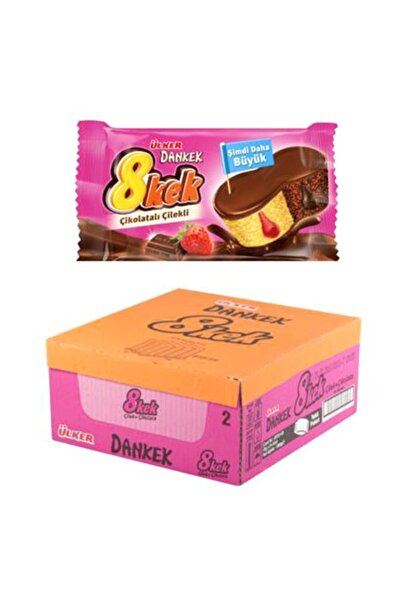 Ülker Dankek 8 Kek Çilekli Bisküvi 55 gr x 24 adet