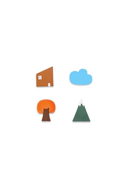 afralya home 4 adet bebek çocuk odası ahşap çekmece kulpu, doğa temalı ahşap ...