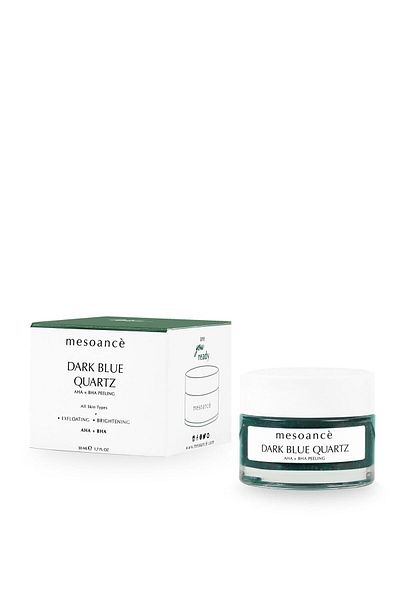 Mesoance Aloe Vera Quartz Dark Blue Peeling Gel - Anti-Acne and Acne Aha Bha Facial Peeling - 50 ml