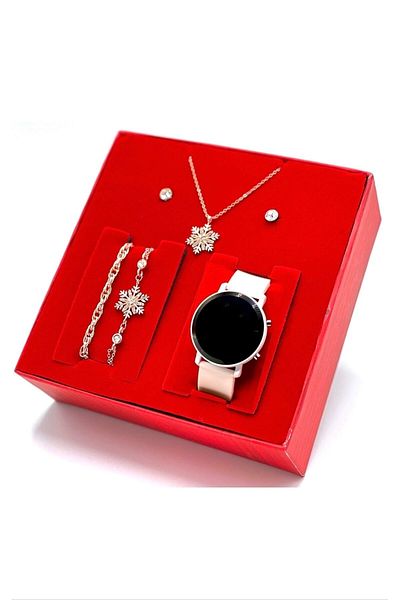 wesscollection Women's Wristwatch Necklace Bracelet and Earring Set