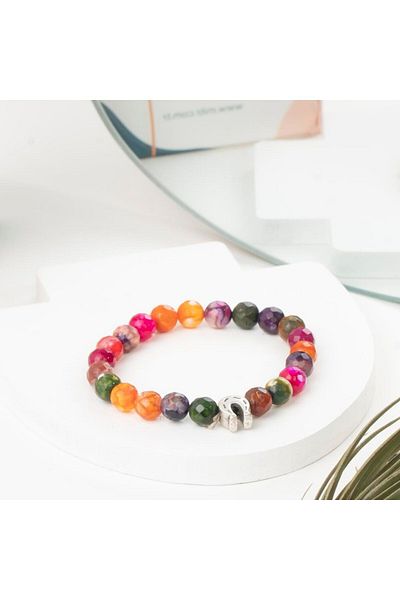 Mitr Facet Ron Dela Agate Natural Bracelet