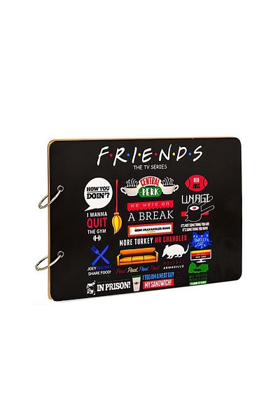 Gülefli Kızı Album foto cu clapetă din lemn tematică Friends - 19,5x26cm