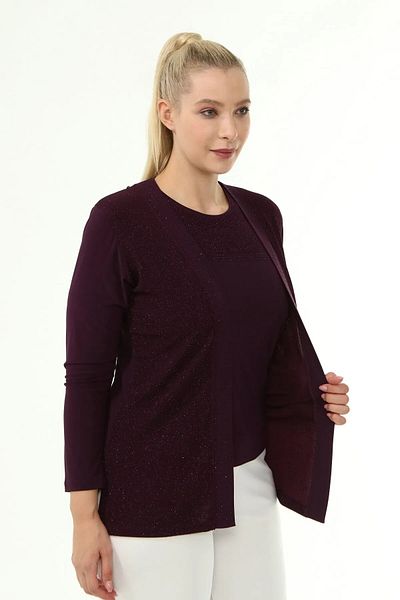AfifeCOLLECTİON Set de nunta dublu pentru mama cu brosa si piatra