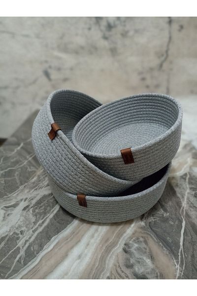 MADAM Wicker Basket, Multi-Purpose 3-Piece Handmade Organized Basket Basket1