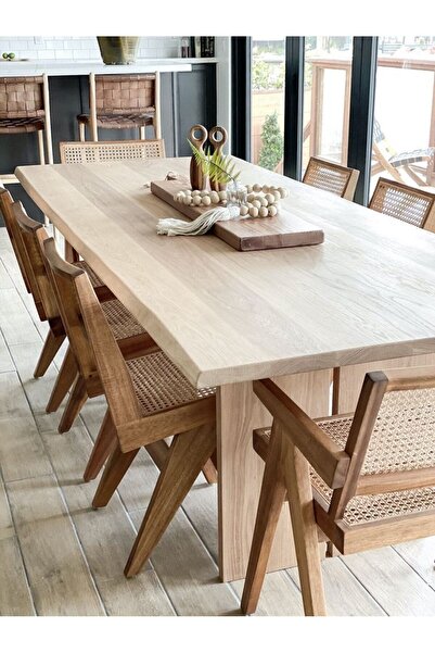 Latanwood Ossiu Ahşap Masa & Sandalye Takımı