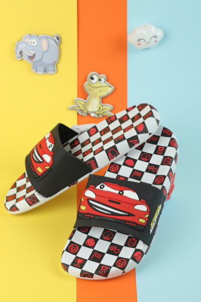 Moda Lime Дитячі капці McQueen з фігуркою блискавки - нековзна поліуретанова підошва, м'яка тканина