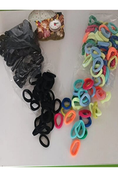 Karışık Renk Lastik Toka 60 Adet