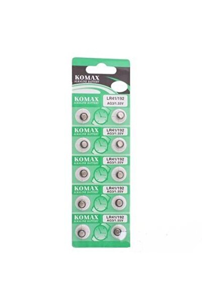 DDPEST 10 Adet Ag3 1,55 V Düğme Pil, Saat Pili, Led Mum Pili Lr41 / 192 %0 Hg...