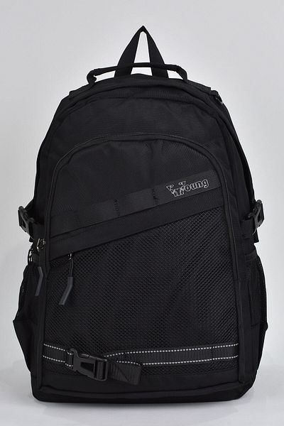 ELATAE Unisex Multi-Eye Daily Travel School Backpack Black 51539