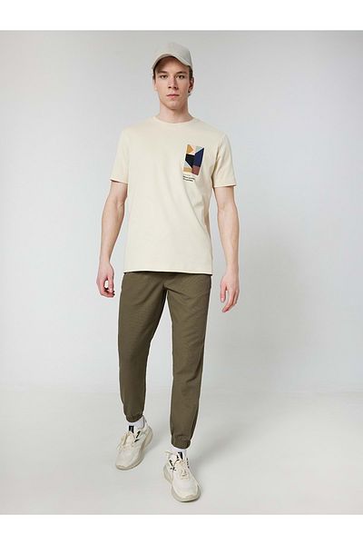 Loft Khaki Men's Trousers - LF2029015, Model 30, ST07492-KHAKI-30