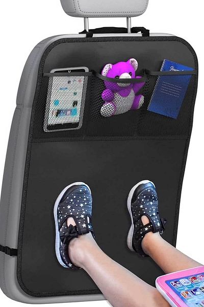 RevuBaby Backseat Organizer for Kids - Ecological Cutting, Organizer and Protective Eco