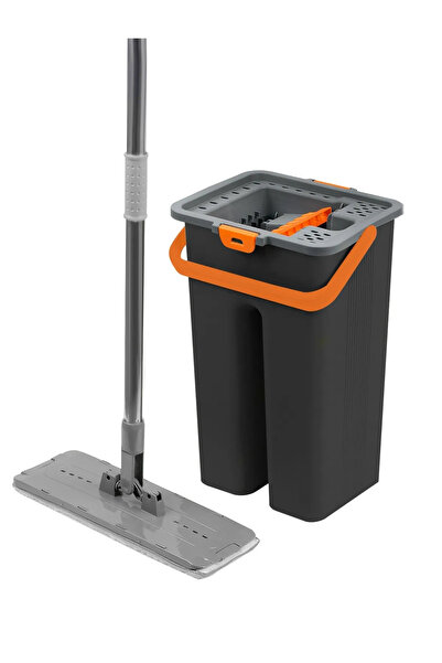 AŞKIN RENGİ Flat Tablet Mop Yer Duvar Silme Temizlik Kova Seti