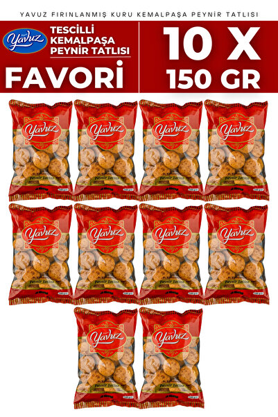 Yavuz Süt Mamülleri Favori 10'lu Çift Fırınlanmış Kuru Büyük Peynirli Tescill...