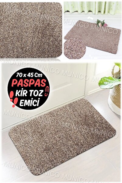 Munico Suyu İçine Hapseden Kapı Banyo Paspası Gri Şık Tüylü Clean Step Mat Özellikli Çok Fonksiyonlu Paspas