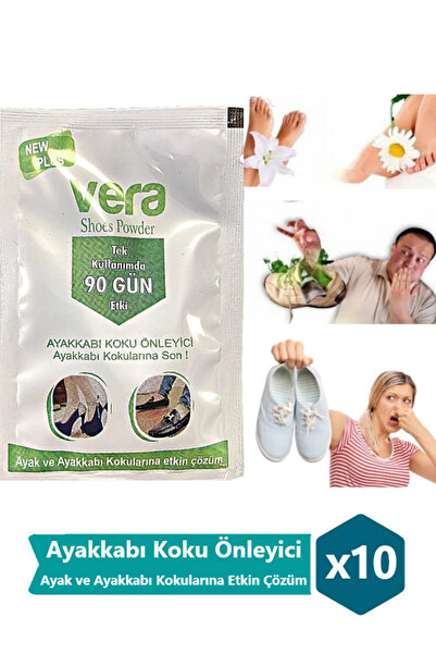 Vera Ayak Kokusu Giderici Koku Önleyici Toz (10 Adet)