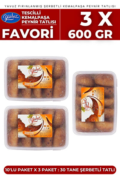 Yavuz Süt Mamülleri Favori 3'lü Şerbetli Büyük 10'lu Paket Tescilli Peynirli ...