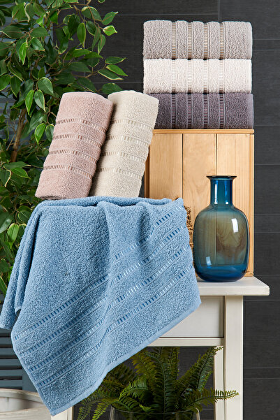 sternen glanz مجموعة من 6 مناشف قطنية لليدين والوجه