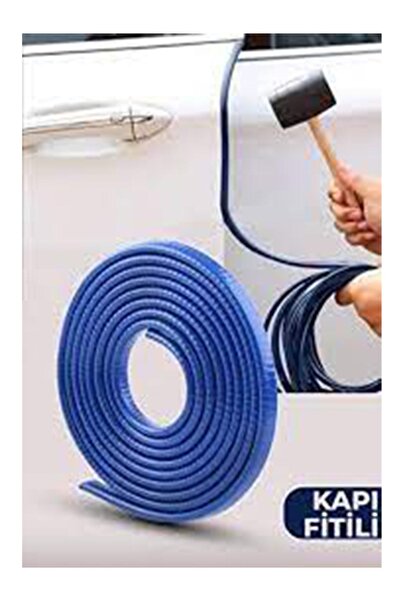 GÜRHAN SHOP Oto Araç Kapı Koruma Fitili 5metre Parlak Mavi Renk Çarpma Çizilm...