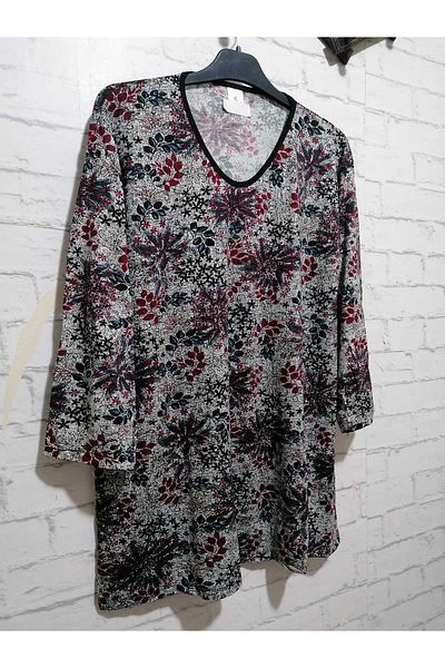 anne moda ankara نطاق فيسكوز صيفي كبير الحجم - أكمام كابري