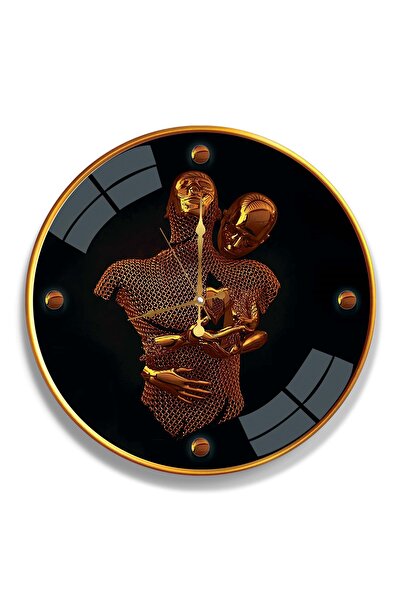 EMYA HOME Ceas din sticlă Golden Phase of Love - 40 cm