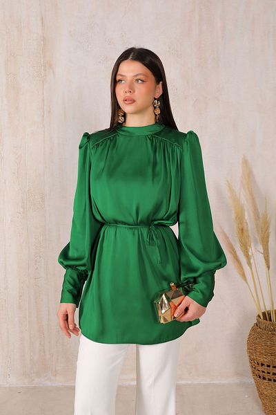 Melike Tatar BENETTON Satin Tunic - 32-2037 Model