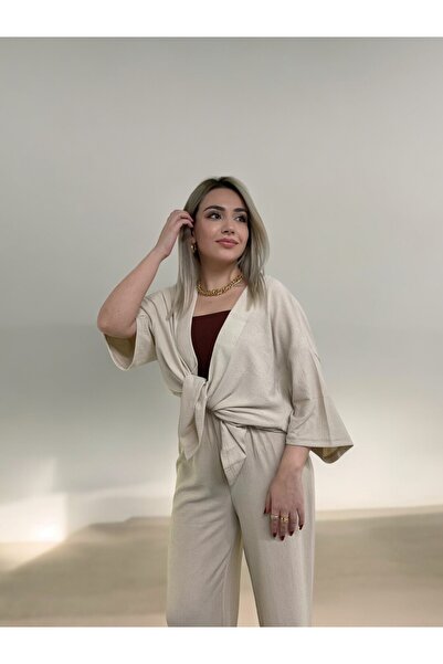 CENSEY قصة نسائية مريحة، بدلة علوية كيمونو ذات أناقة مميزة